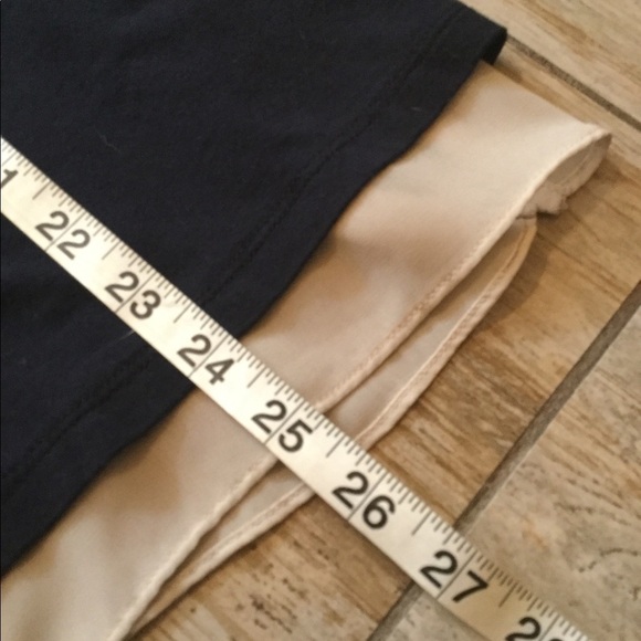 Ann Taylor layered tank Black Cream Medium (77) - Picture 6 of 6